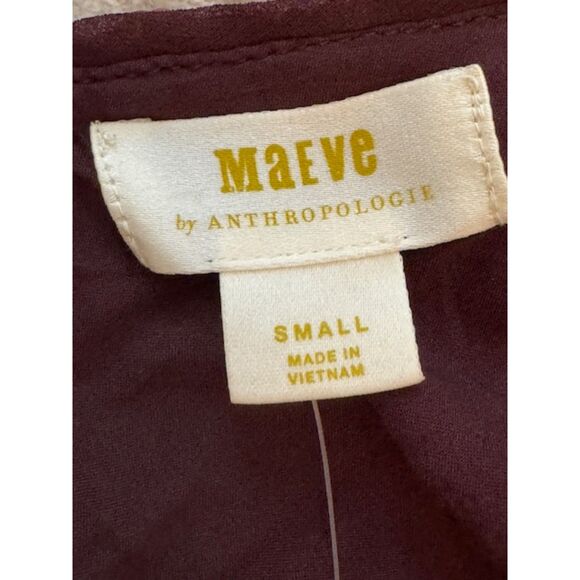 NWT Anthropologie Maeve Kara Sequin Shift Dress, Burgundy/Brown, Small - Picture 5 of 7